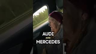 AUDI или MERSEDES #бабушка#red #audi#mersedes#bmw