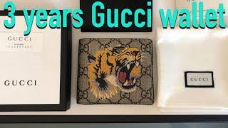 Gucci GG Supreme Tiger Wallet 3 years review + clean & care