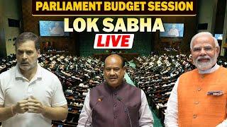 Lok Sabha LIVE | Parliament Budget session | Congress vs BJP | NDA | INDIA Bloc | Sansad | Delhi