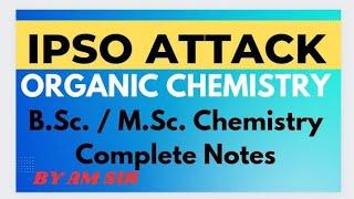 IPSO attack | M.Sc. chemistry | University exam