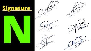 Signature N | N signature style | N letter signature style