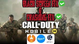 Call of duty mobile black screen fix,crashing fix in phoenix Os Remix os ,prime os and android