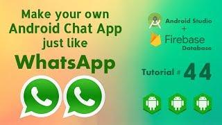 Android Studio Chat App Tutorial 44 - Firebase Chat App - Create Chat Activity