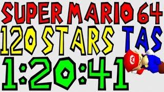 [TAS] N64 Super Mario 64 "120 Stars" in 1:20:41