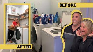 Surprising my Boyfriend's Parents with a Laundry Room Transformation!