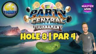 Master, QR Hole 8 - Par 4, EAGLE - Party Central Tournament, *Golf Clash Guide*