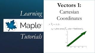 Learning Maple: Vectors 1 - Cartesian Coordinates