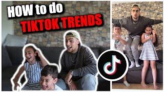 TEACHING my FAMILY HOW to do TIKTOK TRENDS ! | Tutorial | JamooTv