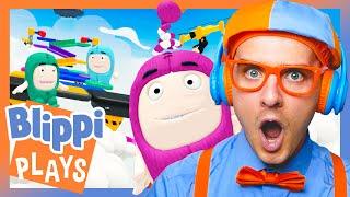 Blippi Plays 'Obby Bods' - PART 3! | Blippi Plays Roblox! | Video Games for Kids