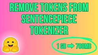 Remove tokens from sentencepiece tokenizer