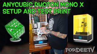 Anycubic Photon Mono X Setup and Test Print - Resin Printer | FordeeTV