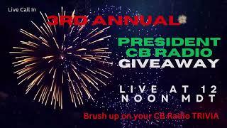 Join us July 4th at 12:00 Noon (MDT) for out 3rd Annual  President Electronics LIVE Prize GIVEAWAY