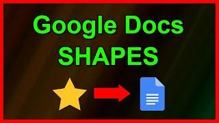 How to add Shapes to Google Docs document (2020) - Tutorial