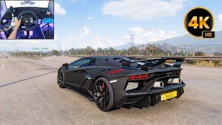 Lamborghini Aventador SVJ - Forza Horizon 5 | Logitech G923 gameplay