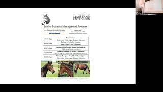 Equine Business Management Seminar