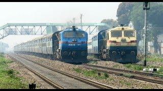 Unbeatable !! Blazing SGUJ WDP4 with North East Express Rattles Past Gaisal : Indian Railways