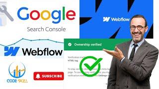 How to Google Search Console Setup Webflow Website | Sitemap Submit | Technical SEO 2024| Code Skill