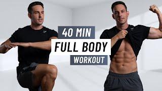 40 Min Full Body Home Workout (No Equipment)