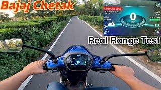 I rode the 2024 Bajaj Chetak until it completely Died | Full range test | Battery Dead midway 