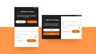 Responsive Login Page UI Design in Android Studio with Source Code