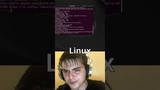 Windows VS Linux Installing Browser #memes #linux #windows