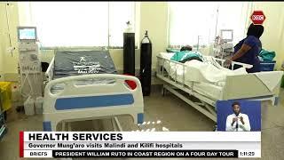 Governor Mung’aro visits Malindi and Kilifi hospitals over faulty dialysis machines