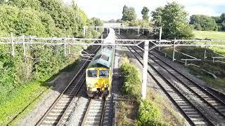 Rush Hour Trains at: Castlethorpe, WCML, 22/08/24