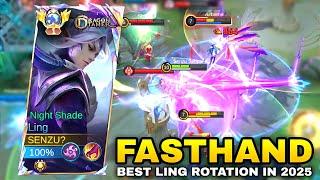 LING FASTHAND BEST ROTATION 2025 - WATCH THIS FOR GET WINSTREAK - Ling Top Global Mobile Legends