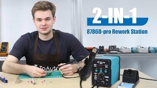 ToAuto 2-IN-1 Soldering Station Kit 2.0 - More convenient to you - Great for beginners - Hot air gun