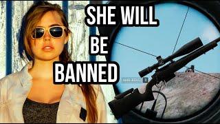 SHE WILL BE BANNED - Most Insane FEMALE SNIPER