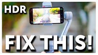 iPhone HDR Videos looking overexposed? Watch this!