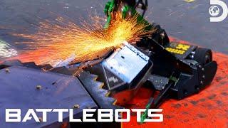 Sawblaze Dominates Using Their Hammer-Saw | Battlebots | Discovery