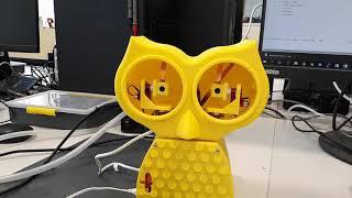 Robot Owl Eye Roll Extended