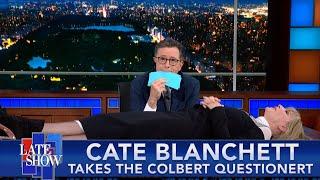 Cate Blanchett Takes The Colbert Questionert