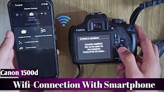 How to connect canon wifi camera to mobile | transfer images to Smartphone|Canon 1500d