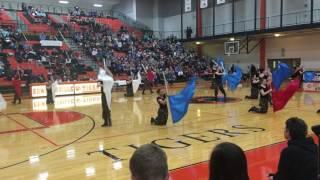 JHS WinterGuard Tall Flag @ Edwardsville 2017 Soldier Tribute