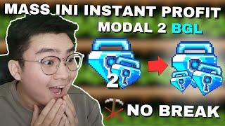 MASS PROFIT INI INSTANT PROFIT!! MODAL 2 BGLs NO BREAK! | Growtopia Profit 2025