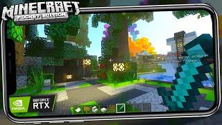 КАК ВКЛЮЧИТЬ RTX в Minecraft PE - Bedrock Edition (УВЕЛИЧЕНИЕ и ТРАССИРОВКА ЛУЧЕЙ)