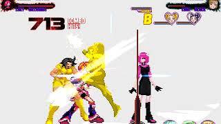 MUGEN Request: Sarah Bryant & Lucy Diclonius Vs Orchid & Cure Black