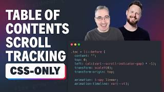 Pure CSS Scroll Spy Table of contents - No JavaScript Required!