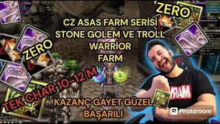 KNİGHT ONLİNE [ZERO] CZ ASAS FARM'I #2  GÜNCEL STONE GOLEM VE TROLL WARRİOR Knight Online para kasma