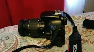 EXTERNAL MICROPHONE AND ADAPTER WIRE ON A ( REBEL T3 CAMERA REVIEW ) CANNON