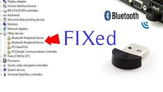 Fix Missing Driver For Bluetooth Peripheral Device | One click solution external Bluetooth devices