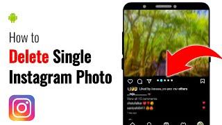 How to Delete single Photo from Multiple photos on Instagram |Delete one picture from multiple insta