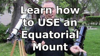 How to use (aim) your equatorial mount telescope