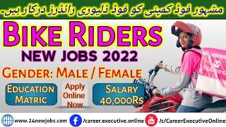 Excellent Income | 100+ Bike Riders Jobs in Karachi