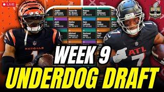 Week 9 Underdog Drafts & Answering YOUR Questions! | Fantasy Football 2024