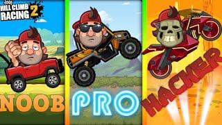 NOOB vs PRO vs HACKER #2 - PR|CaptainYT | Hill Climb Racing 2