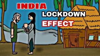 INDIA LOCKDOWN EFFECT | LABOUR'S AND POOR PEOPLE | 2d animation | by animated vines of mk