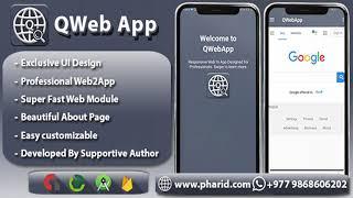 QWeb App - Professional Web2App Template | Material Design, OneSignal, Admob Ads | Codecanyon